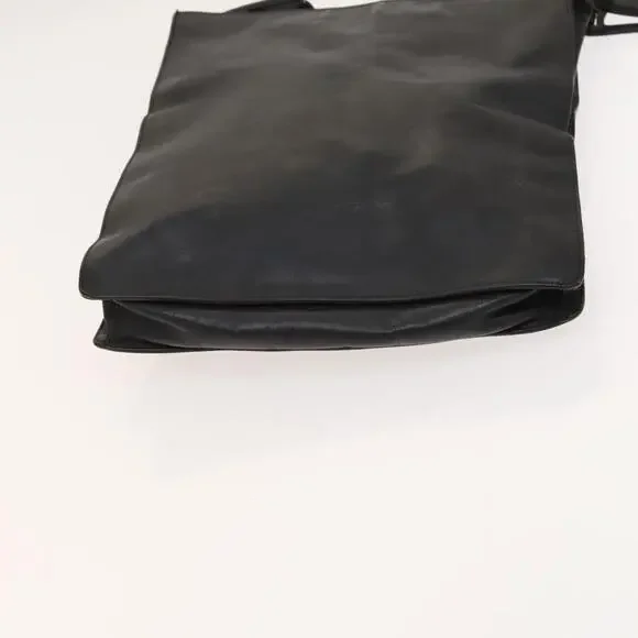 GUCCI Shoulder Bag Leather Black Gold - Picture 9 of 12